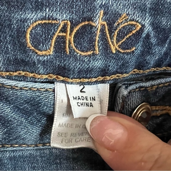 Cache Vintage Flare Denim Jeans - Picture 5 of 9
